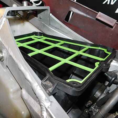 Replica Kawasaki KR-1S air filter support